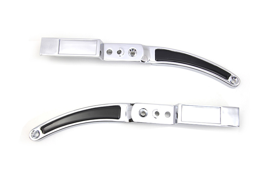 Wyatt Gatling - Rear Fender Strut Set Chrome with Black Inserts
