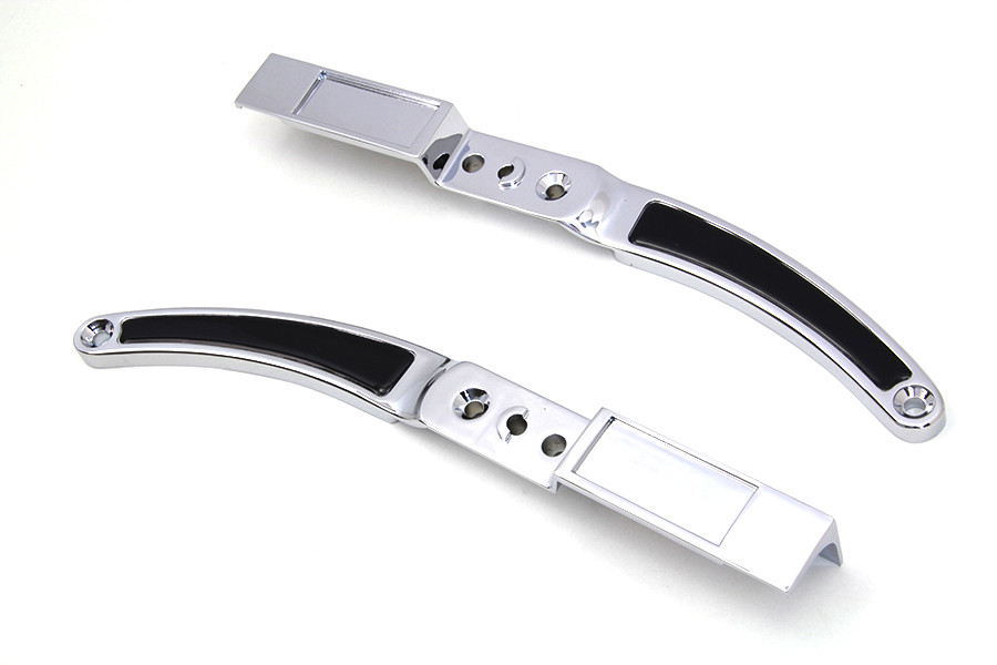 Wyatt Gatling - Rear Fender Strut Set Chrome with Black Inserts