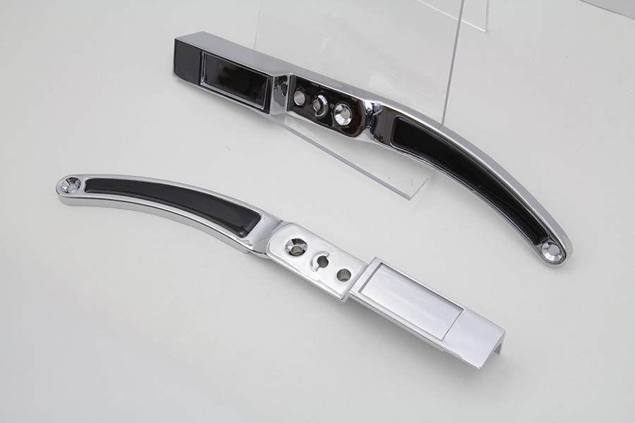 Wyatt Gatling - Rear Fender Strut Set Chrome with Black Inserts