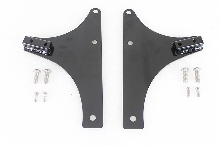 Wyatt Gatling #80212B - Sissy Bar Side Plate Set Black