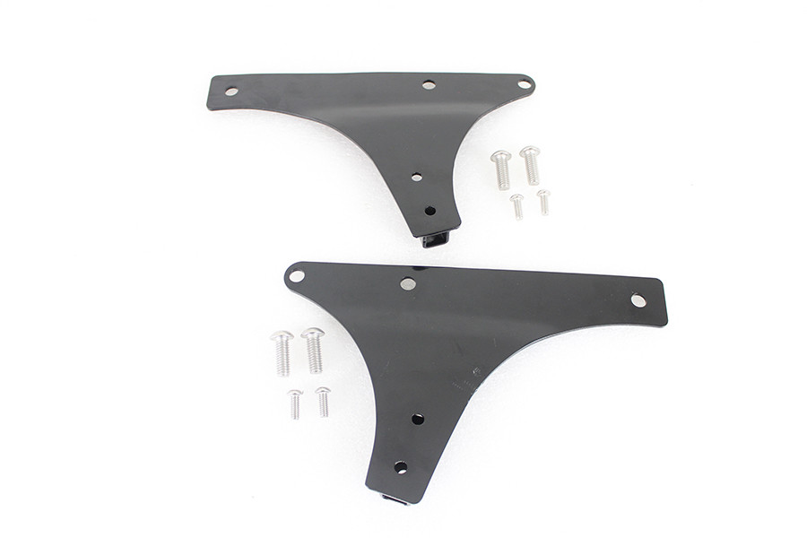 Wyatt Gatling #80212B - Sissy Bar Side Plate Set Black