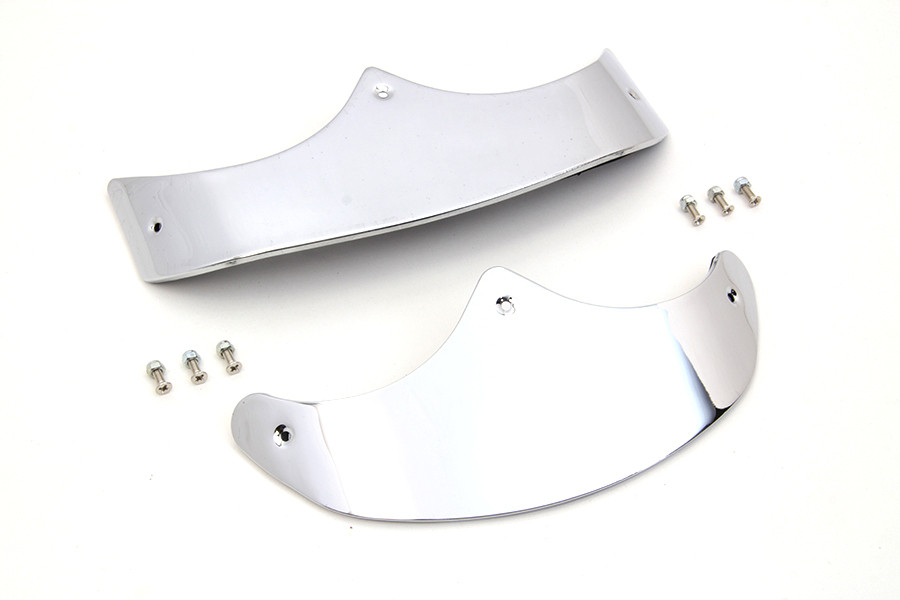 V-Twin - Smooth Fender Tip Set Chrome