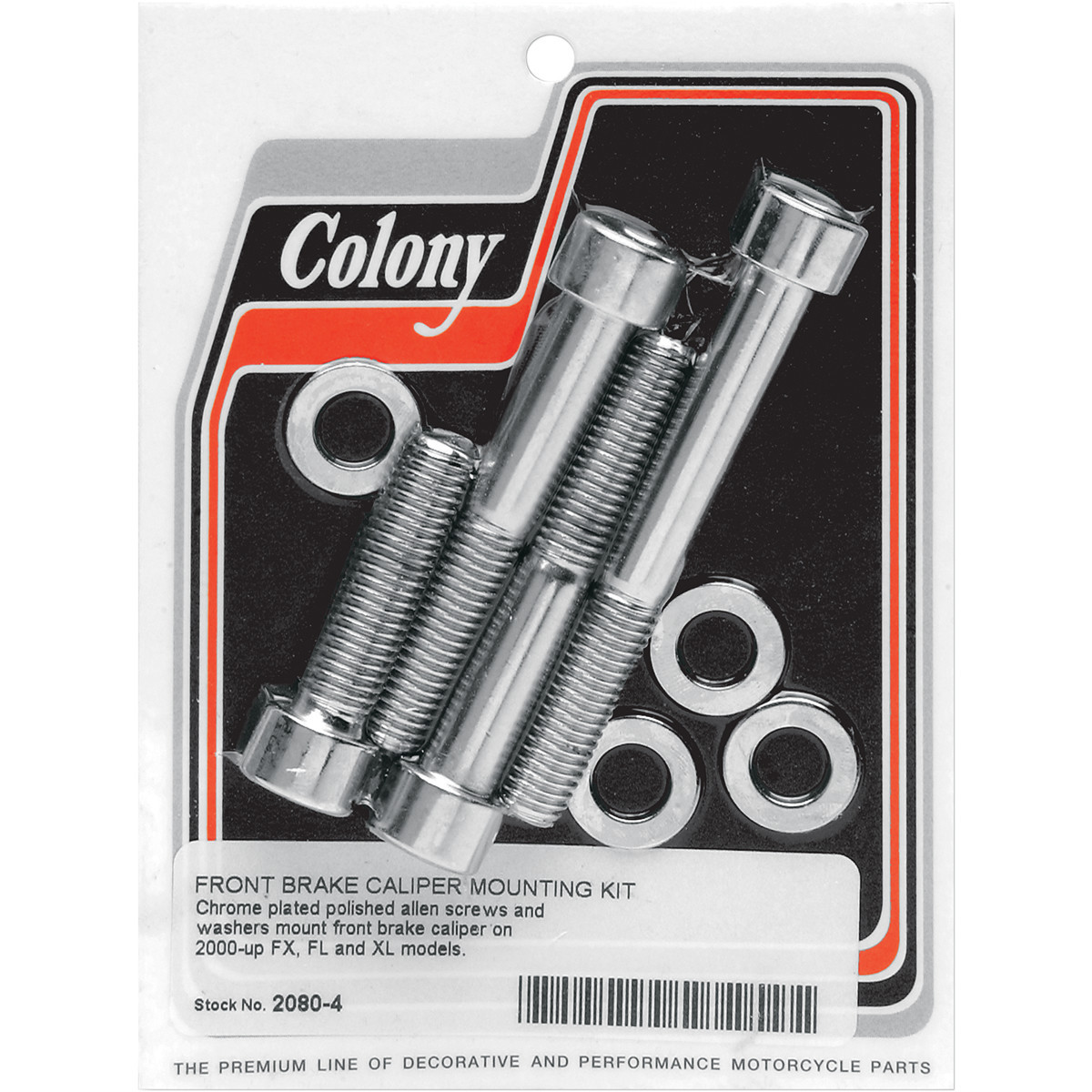 Colony #2080-4 - Bolt Kit - Front/Brake Caliper - Socket-Head/Knurled