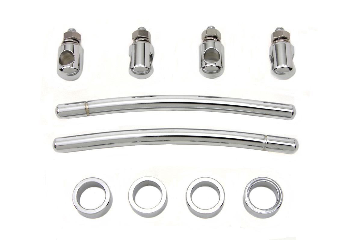 Wyatt Gatling #77262 - Chrome Front Fender Trim Rail Kit