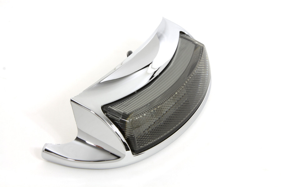 Wyatt Gatling #77296 - Chrome LED Rear Fender Tip with Smoke Lens