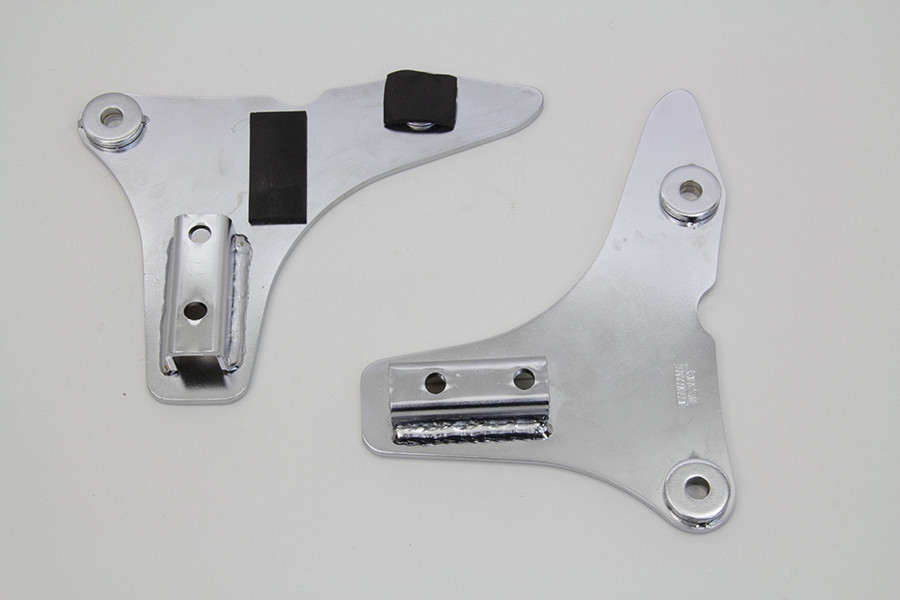 Wyatt Gatling #80208 - Sissy Bar Side Plate Set Chrome