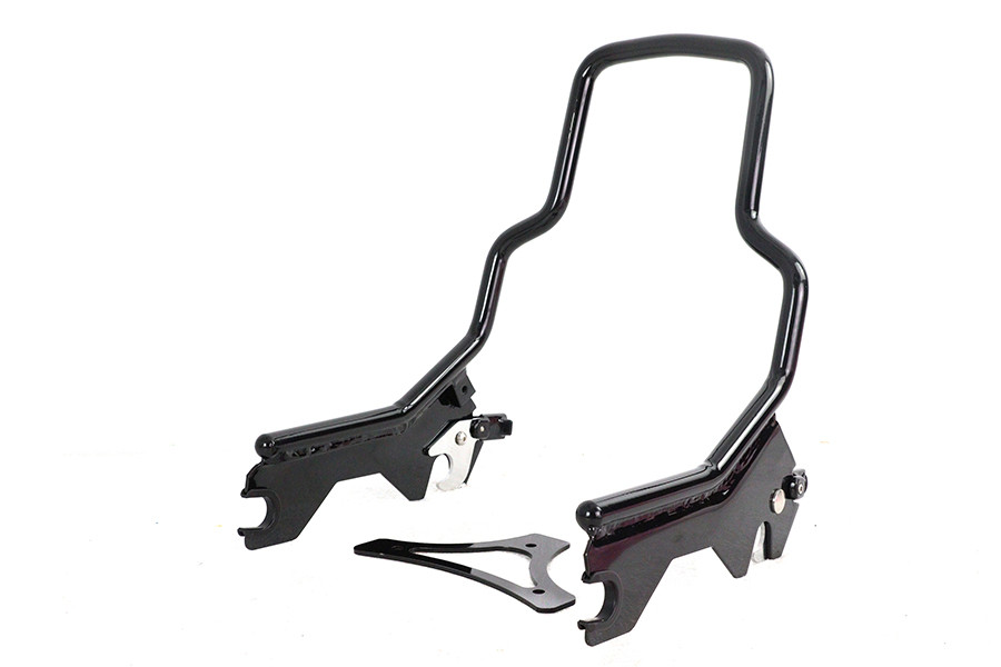 Wyatt Gatling #80221B - 8-1/2 inch Short Detachable Sissy Bar Gloss Black