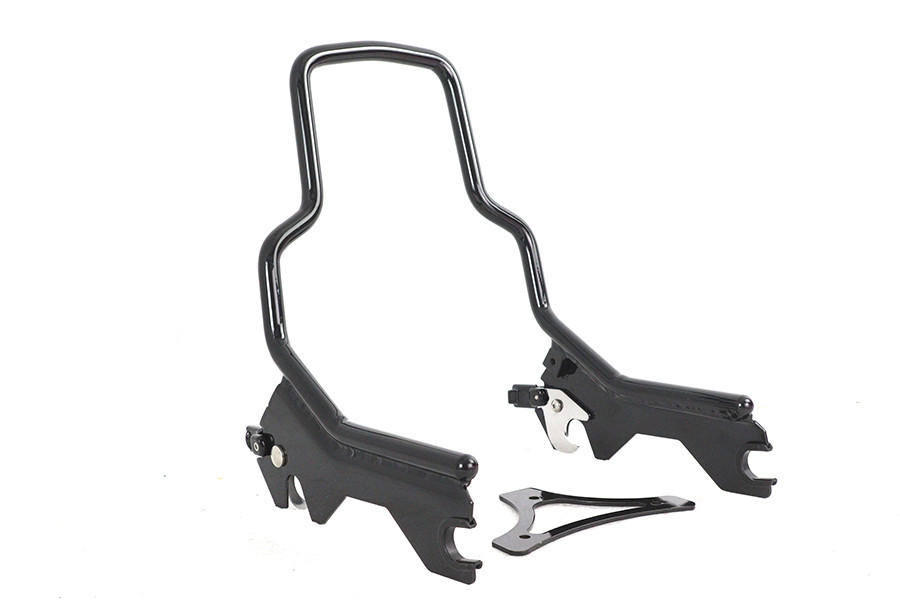 Wyatt Gatling #80221B - 8-1/2 inch Short Detachable Sissy Bar Gloss Black