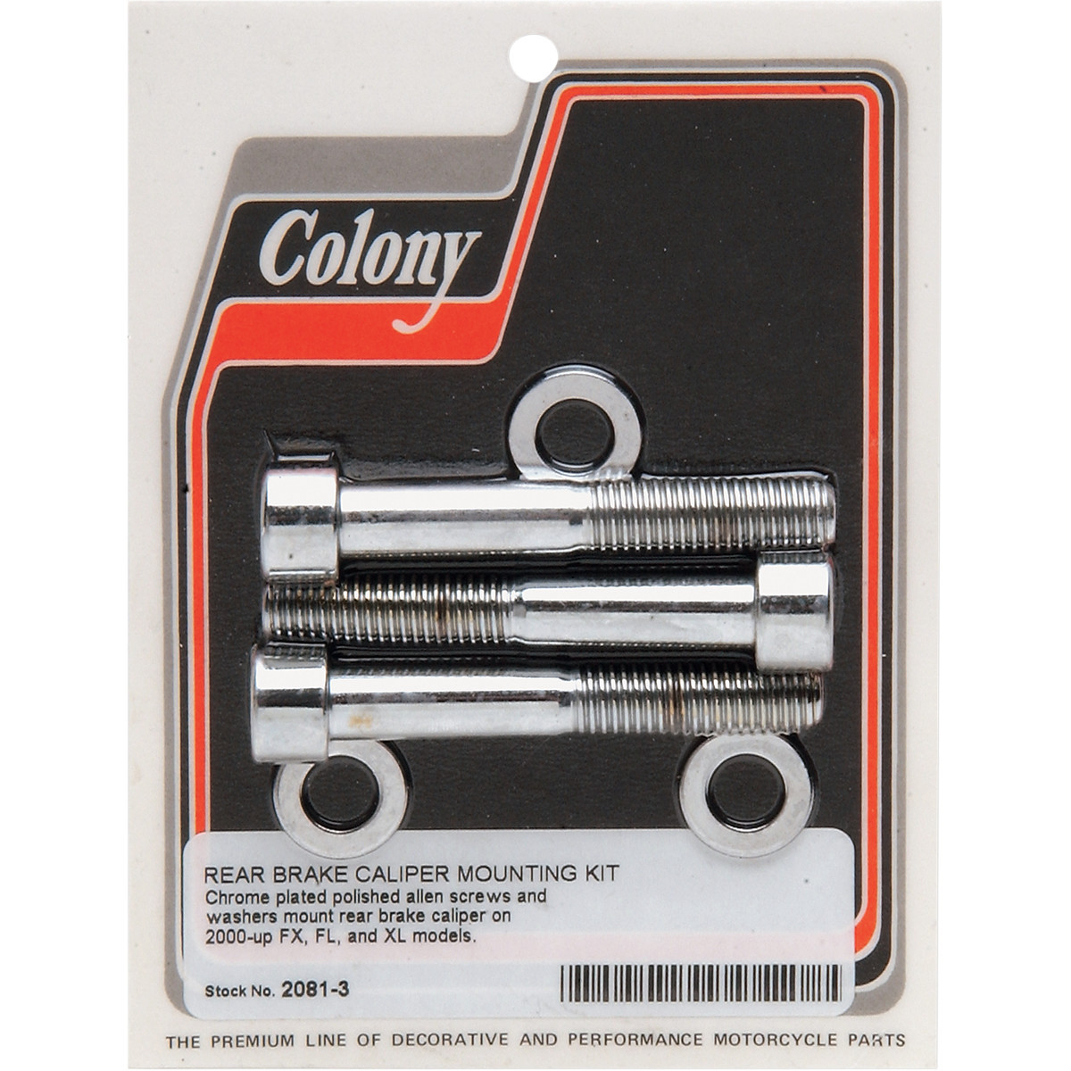 Colony #2081-3 - Bolt Kit - Rear/Brake Caliper - Socket-Head/Knurled