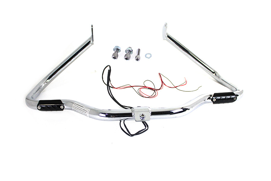 V-Twin #21046 - Chrome Front Turn Signal Highway Bar