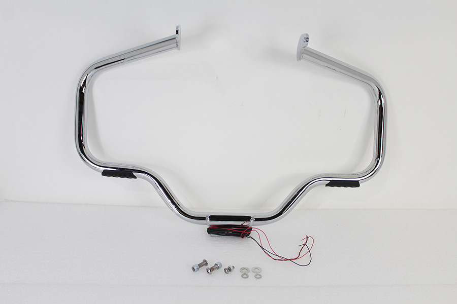 V-Twin #21048 - Chrome Front Turn Signal Highway Bar