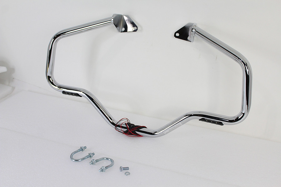 V-Twin #21049 - Chrome Front Turn Signal Highway Bar