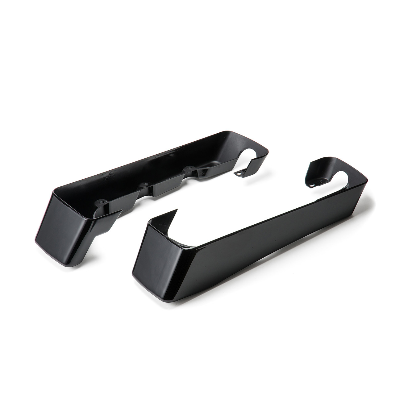 Hogworks Vivid Black 3" Saddlebag Extensions w/ No Cut Exhaust for Harley® Touring Cvo '94-'13