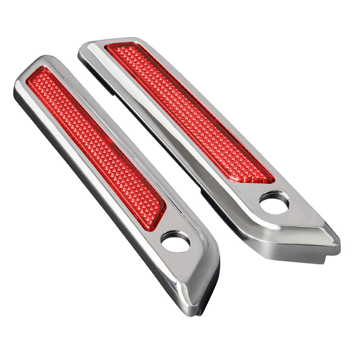Hogworks Chrome Saddlebag Latch Cover Set for Harley® Touring '14-'25