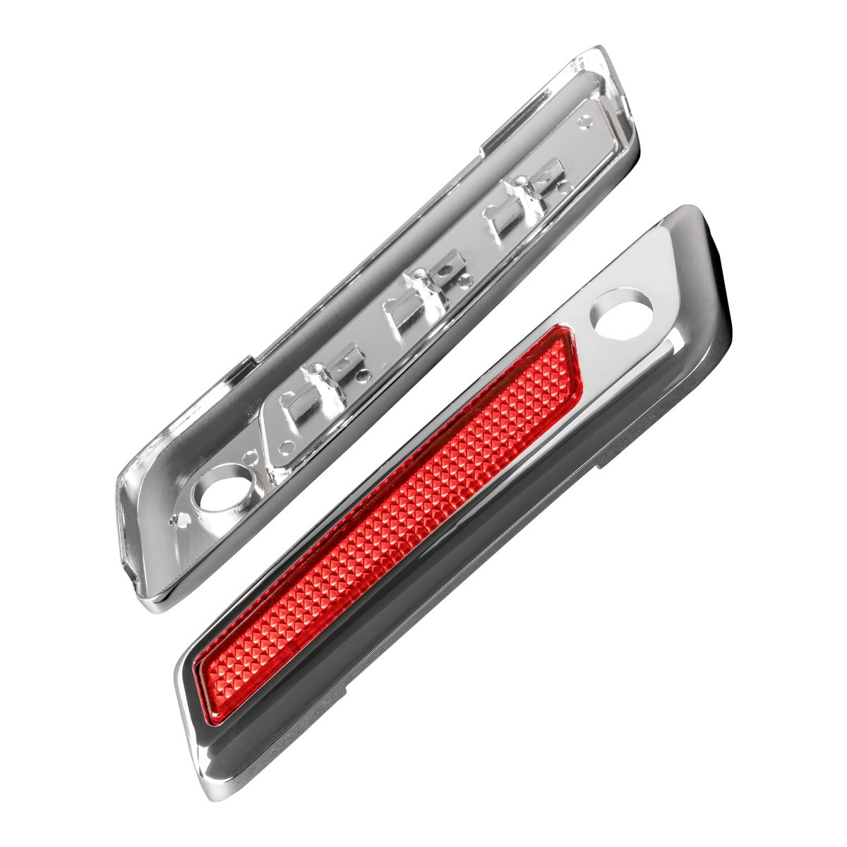 Hogworks Chrome Saddlebag Latch Cover Set for Harley® Touring '14-'25
