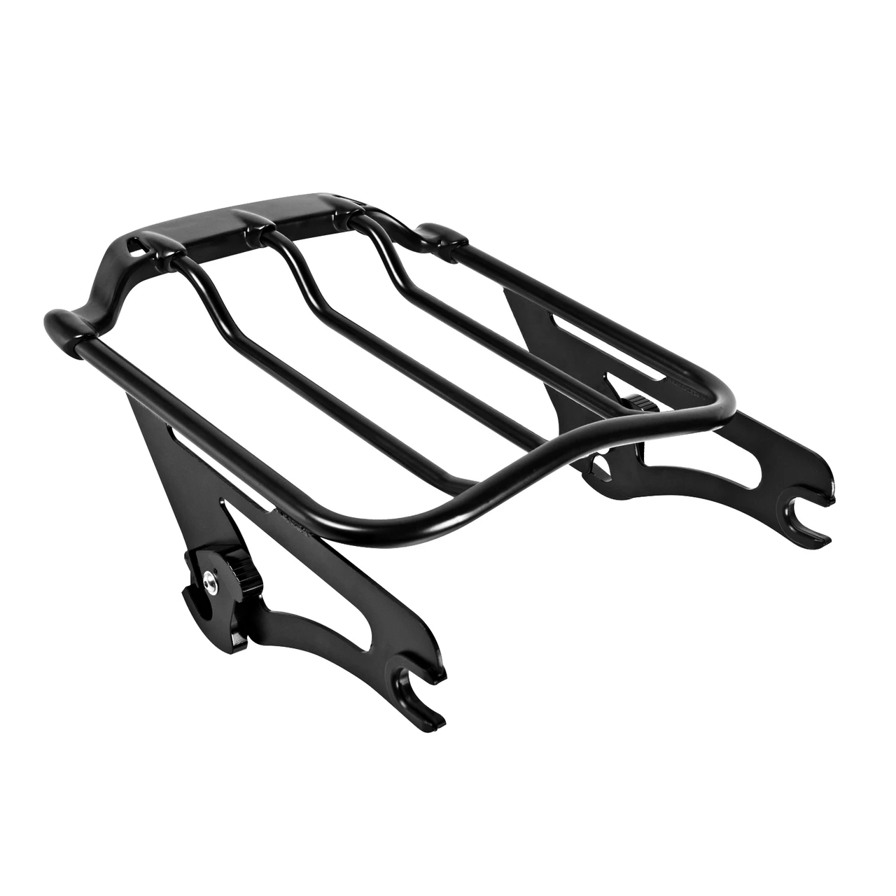 Hogworks Air Wing Two Up Luggage Rack in Black for Harley® Touring '09-'25