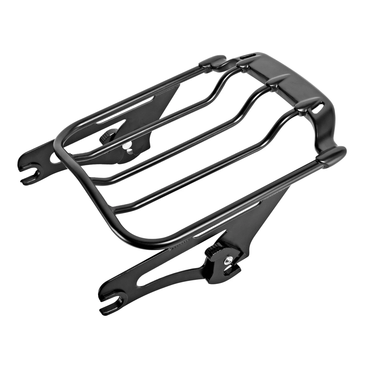 Hogworks Air Wing Two Up Luggage Rack in Black for Harley® Touring '09-'25