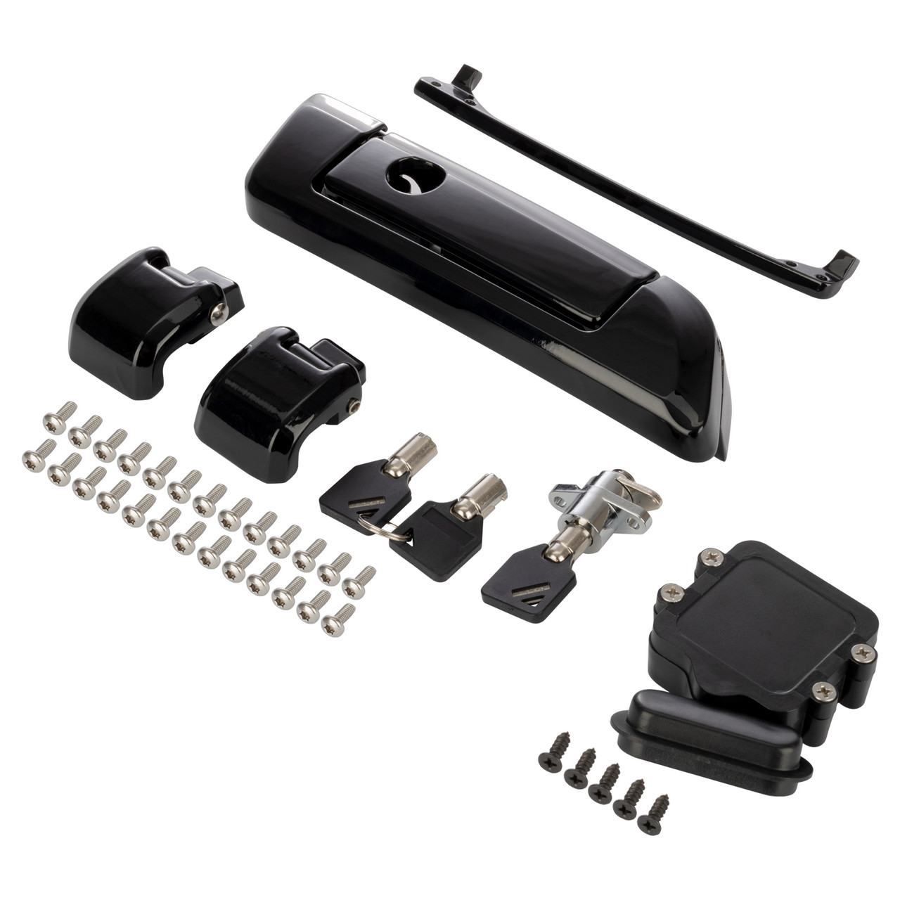 Hogworks Hogworkz® Black Tour Pack Hinges & Latch Kit for Harley-davidson®
