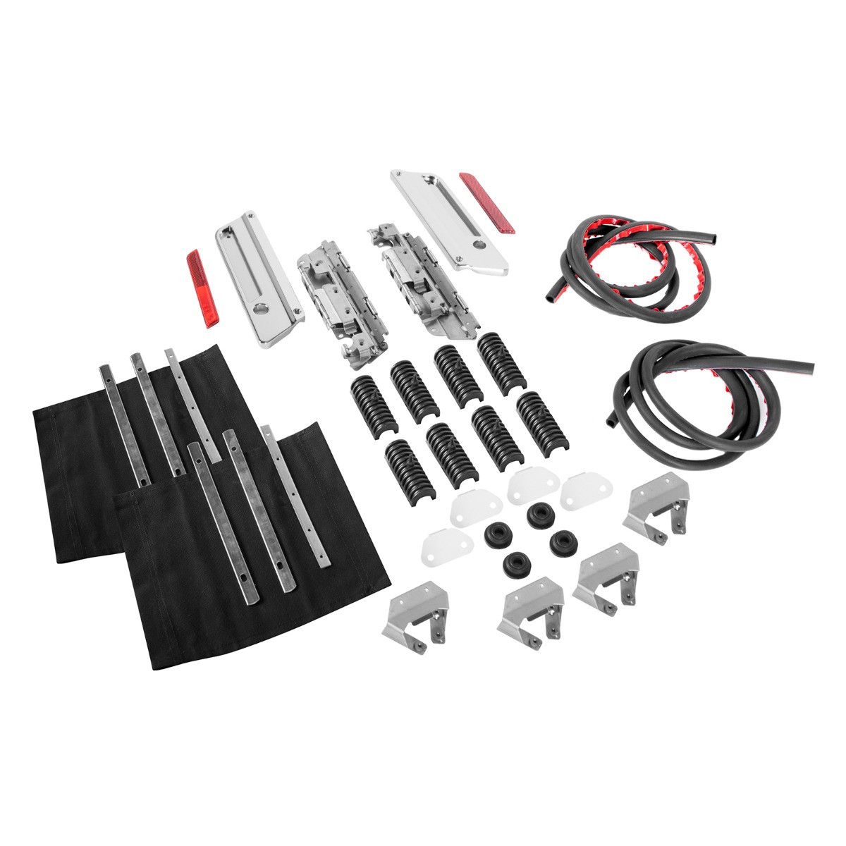 Hogworks Chrome Saddlebag Mounting Hardware / Latch / Lock Kit Harley® '94-'13