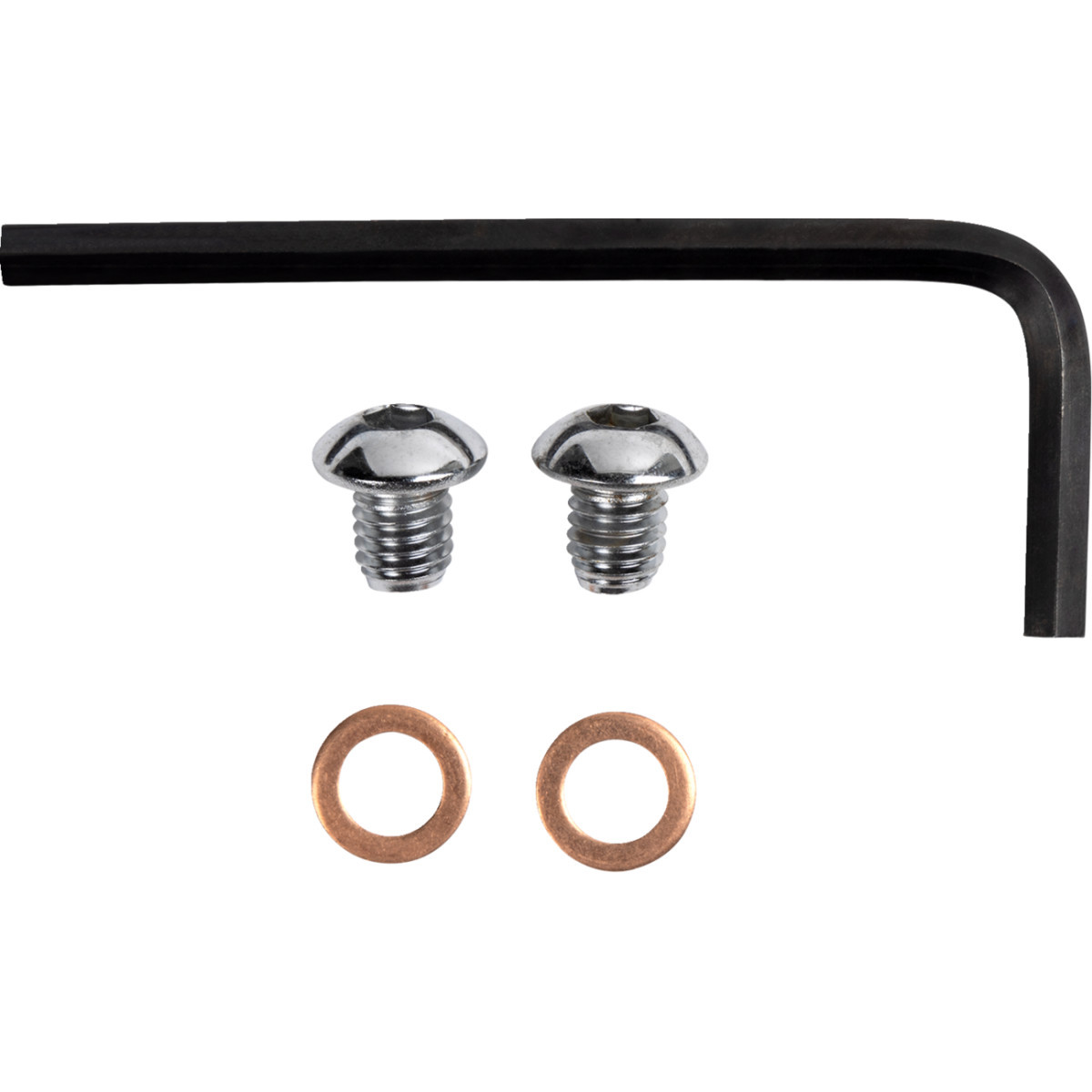 Gardner-westcott #C-74-45B - Drain Plug - Fork - Button-Head - Chrome - 41 mm