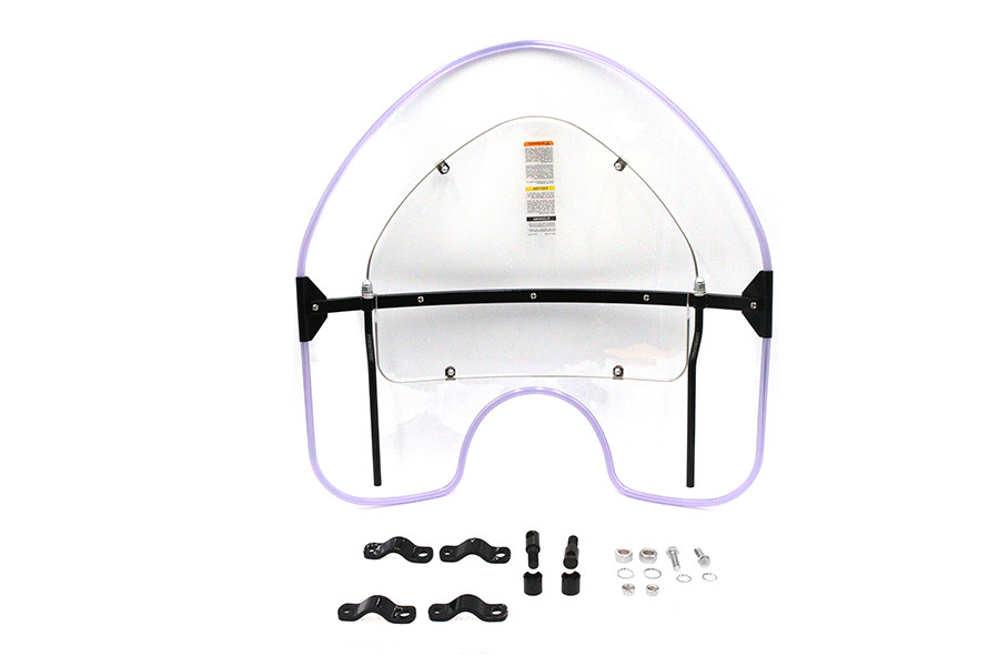National Cycle #N2200 - National Cycle Spring Fork Windshield Clear