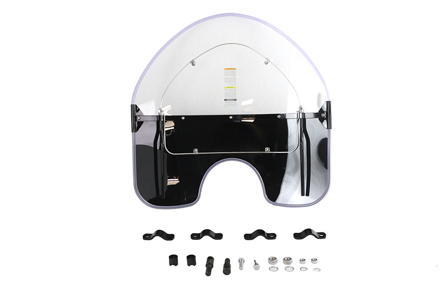 National Cycle #N2203 - National Cycle Spring Fork Windshield Black