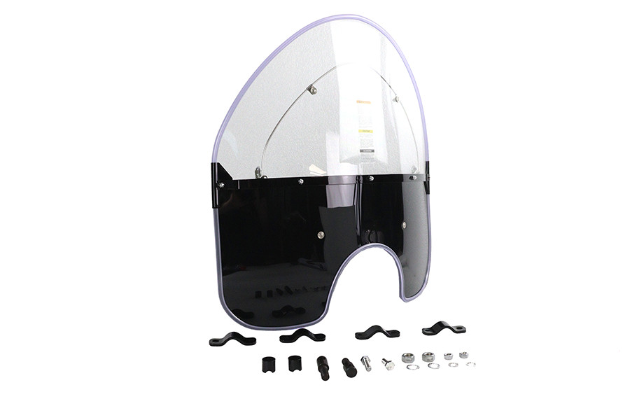 National Cycle #N2203 - National Cycle Spring Fork Windshield Black