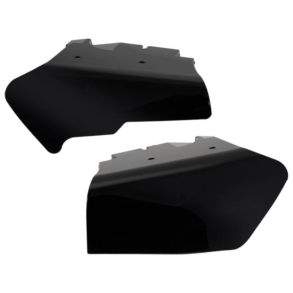 Hogworks Mid-frame Air Deflectors in Vivid Black for Harley® Softail 08-'17