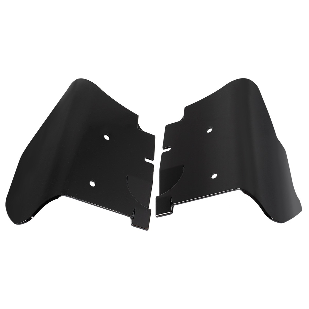 Hogworks Mid-frame Air Deflectors in Vivid Black for Harley® Softail 08-'17