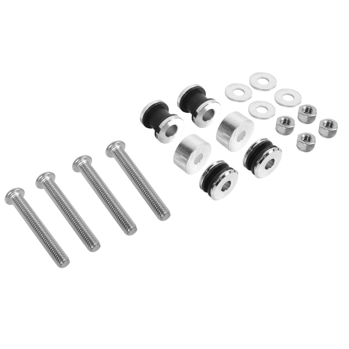 Hogworks Chrome Docking Hardware Kit for Harley® Softail '84-'17 | Replaces PN 53930-03b / 53531-95b