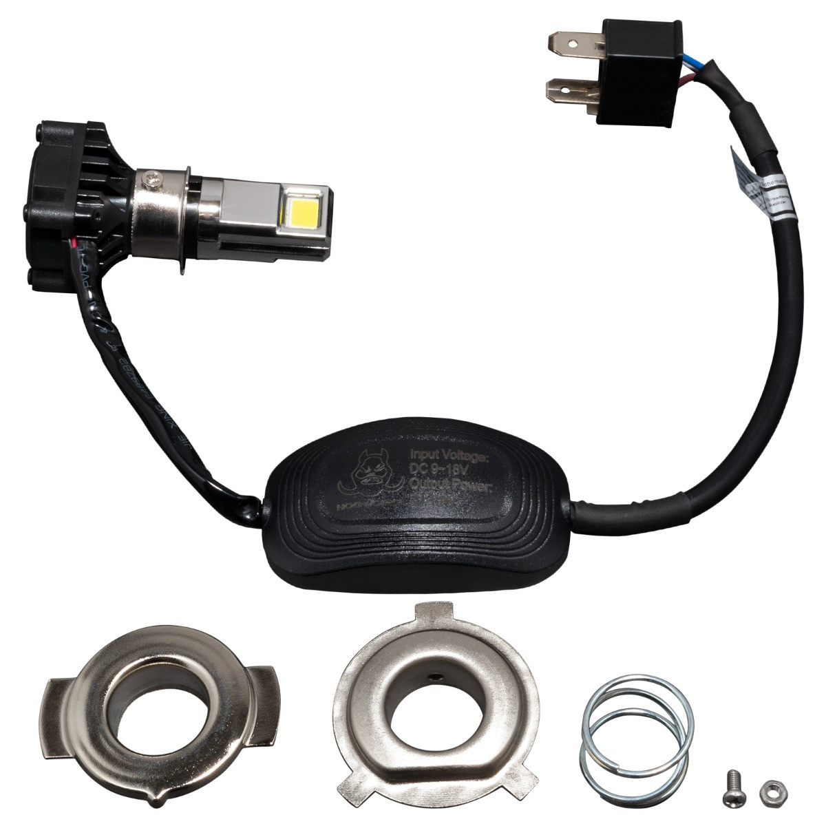 Hogworks H4 Led Motorcycle Headlight Bulb - Cree 30w White 6000k