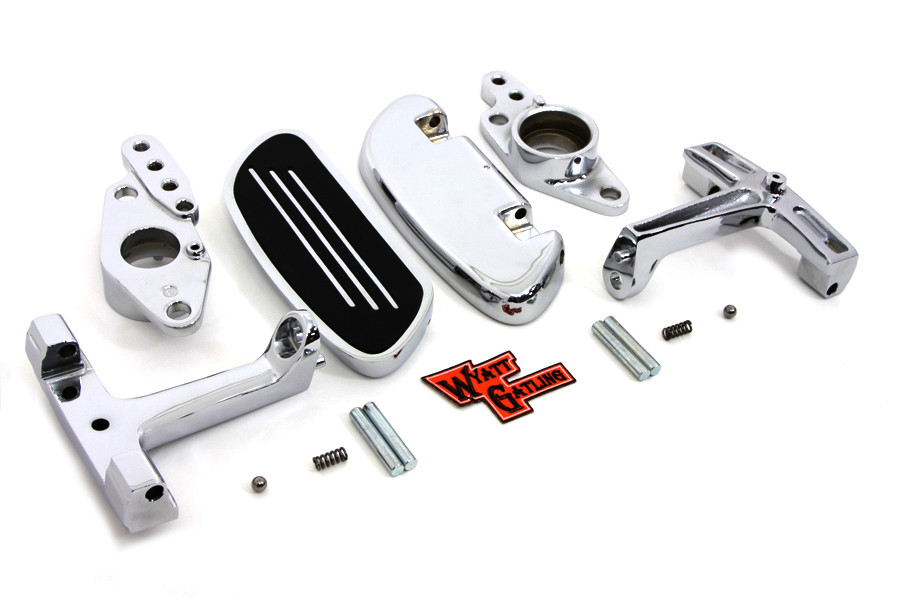 V-Twin - Passenger Footboard Set with Swingarm Mount Kit
