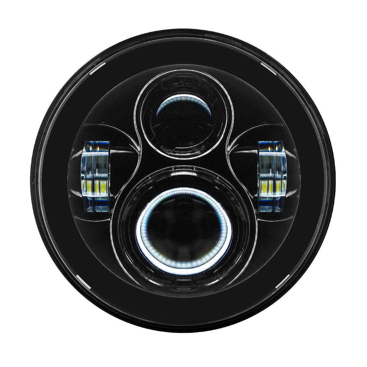 Hogworks 7" Led Blackout Headlight (daymaker Replacement) for Harley® Touring & Softail