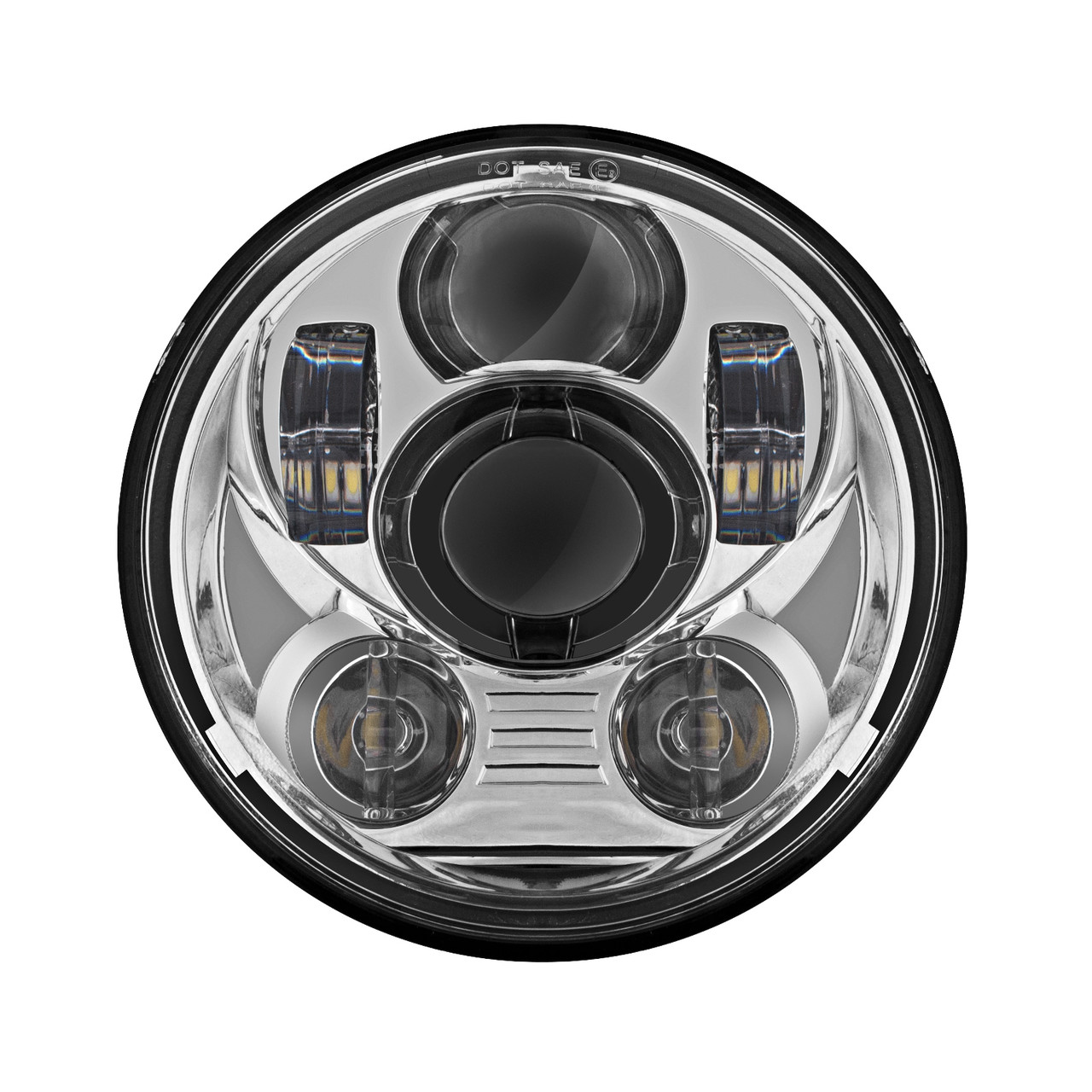 Hogworks 5 3/4" Led Chrome V2 Headlight for Harley® Sportster, Dyna, Softail & Indian Motorcycles®