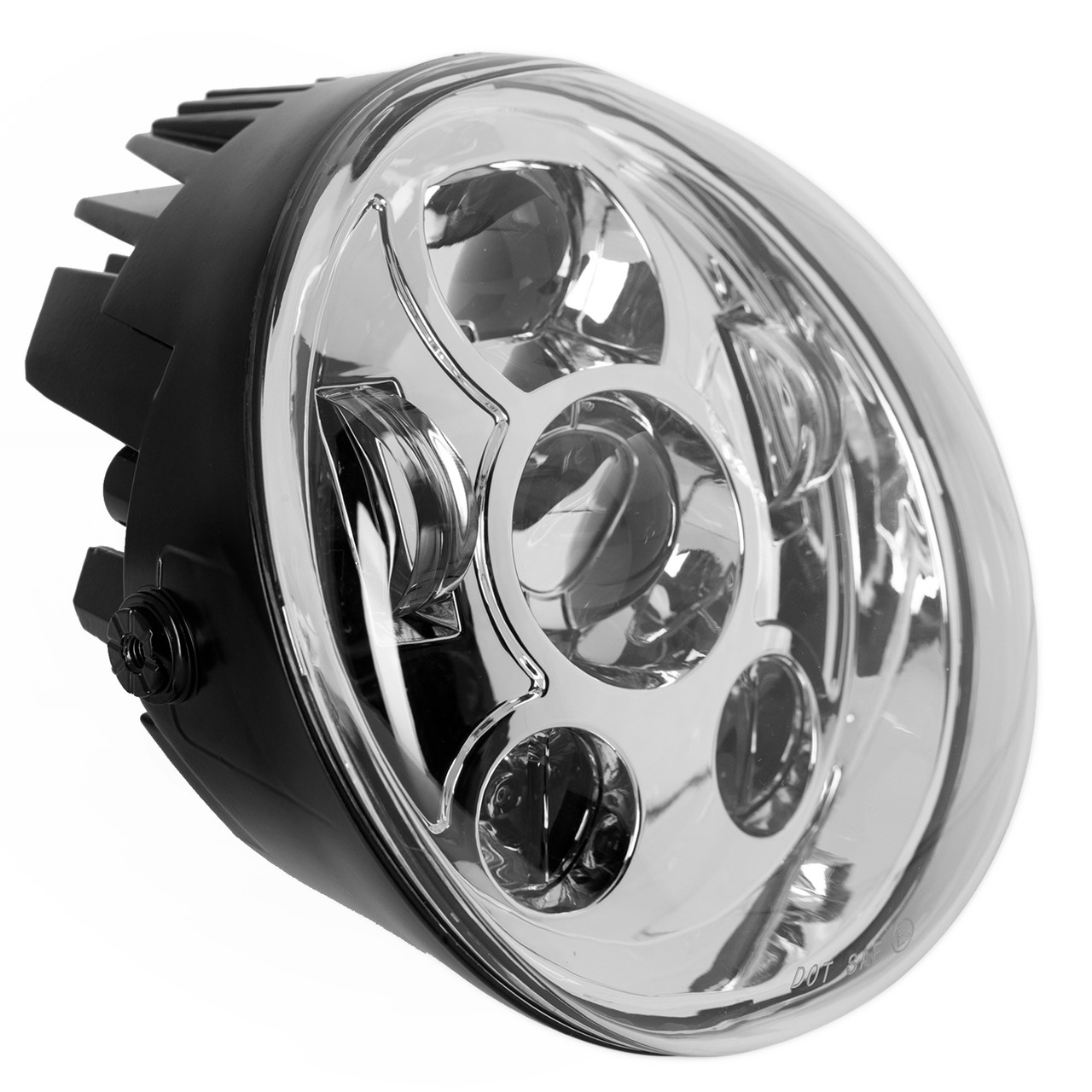 Hogworks Chrome Led Headlight '02-'17 for Harley® V-rod