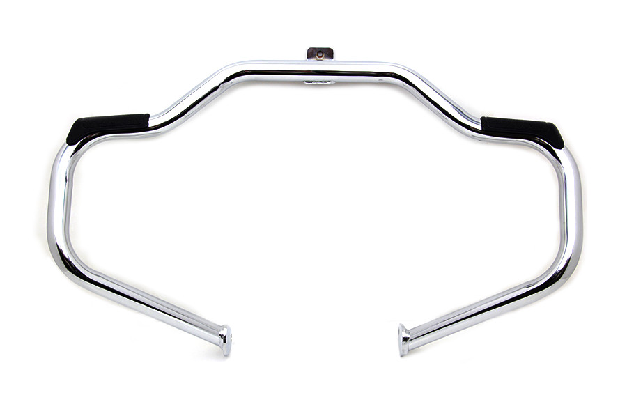 V-Twin #4002 - Chrome Front Engine Bar with Footpeg Pads