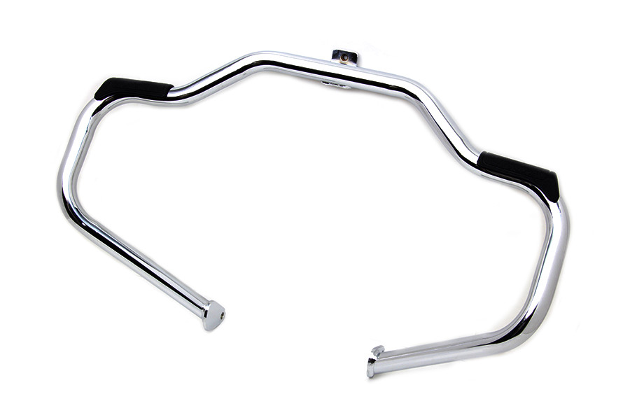 V-Twin #4002 - Chrome Front Engine Bar with Footpeg Pads