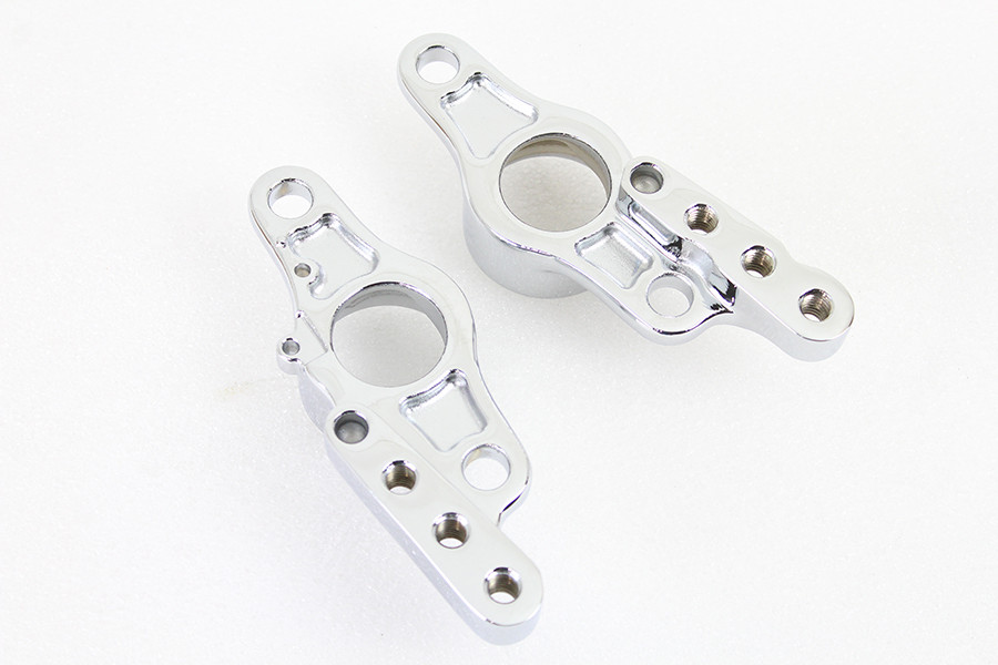 V-Twin - Rear Frame Fork Bracket Set Chrome