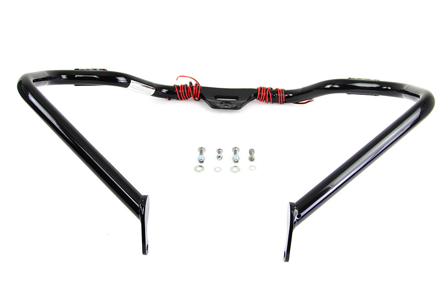V-Twin #21052B - Black Front Turn Signal Highway Bar