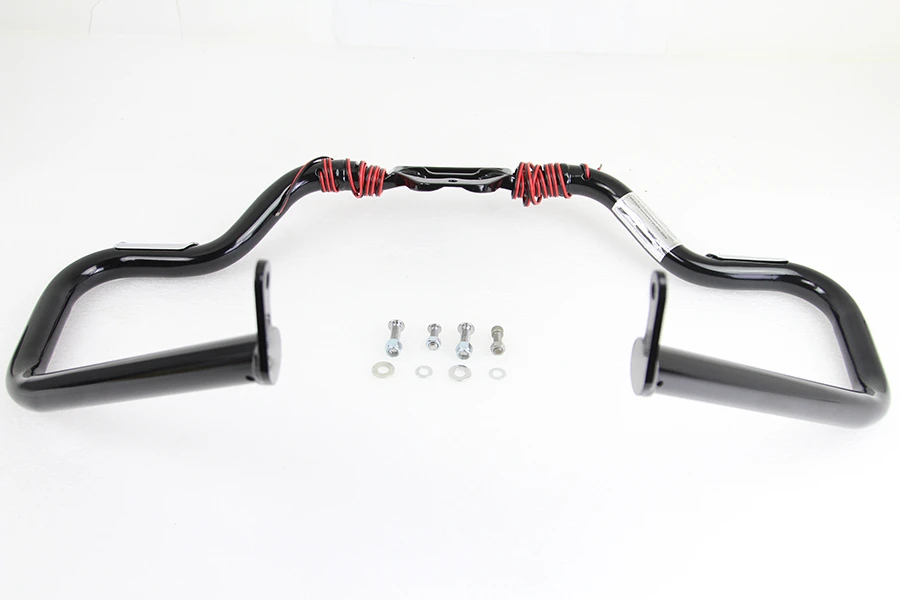 V-Twin #21052B - Black Front Turn Signal Highway Bar