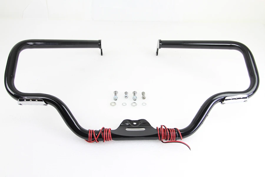 V-Twin #21052B - Black Front Turn Signal Highway Bar