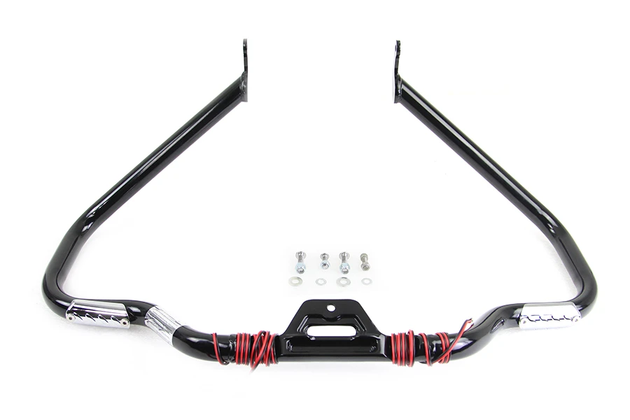 V-Twin #21052B - Black Front Turn Signal Highway Bar