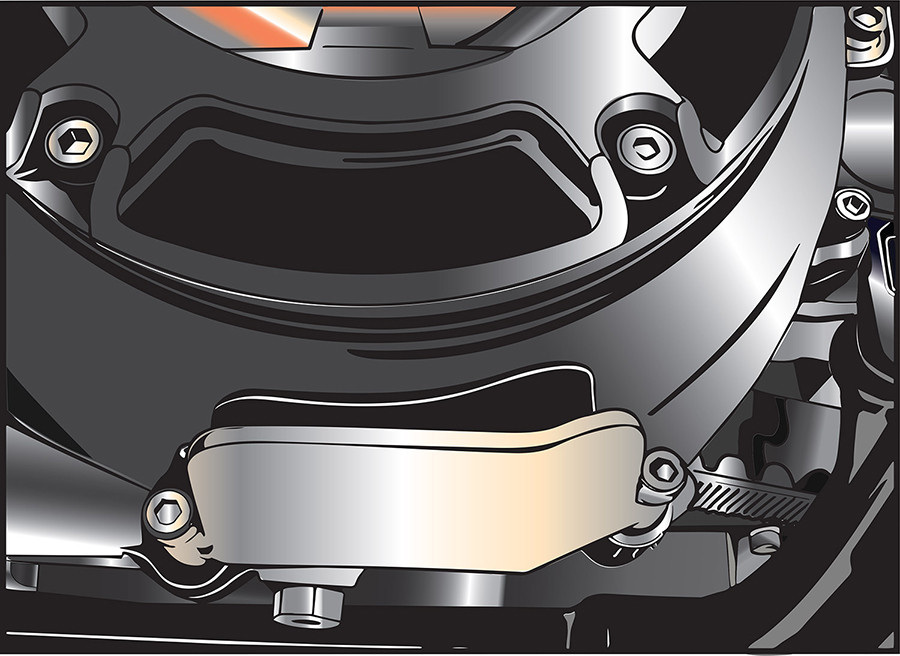 V-Twin - Primary Nerf Bar Zinc