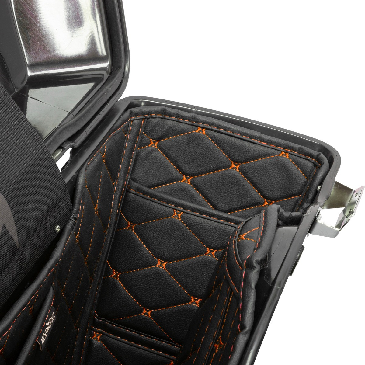 Hogworks Hogworkz® Harley® Standard Saddlebag Liners '94-'13 | Black w/ Orange Stitching Fits Harley® Oem