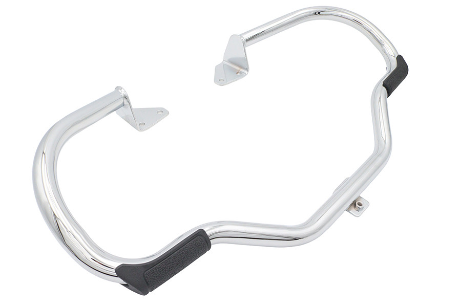 V-Twin - Factory Sample Chrome Front Engine Bar with Footpeg Pads