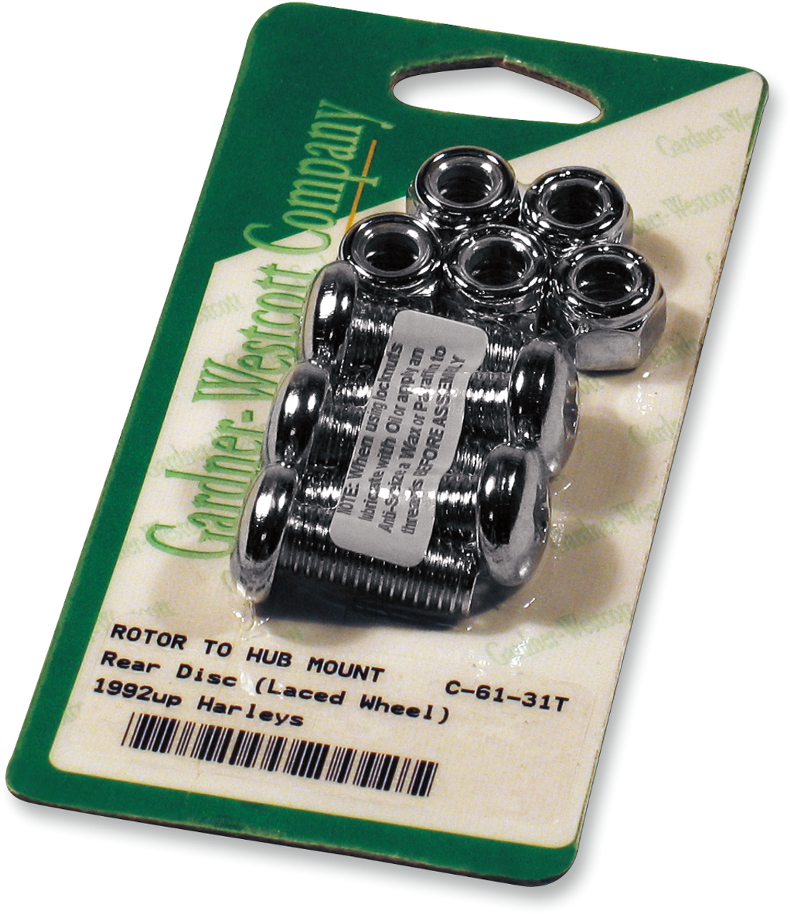 Gardner-Westcott #C-61-31T - Rotor Bolt Set - Lace - Chrome