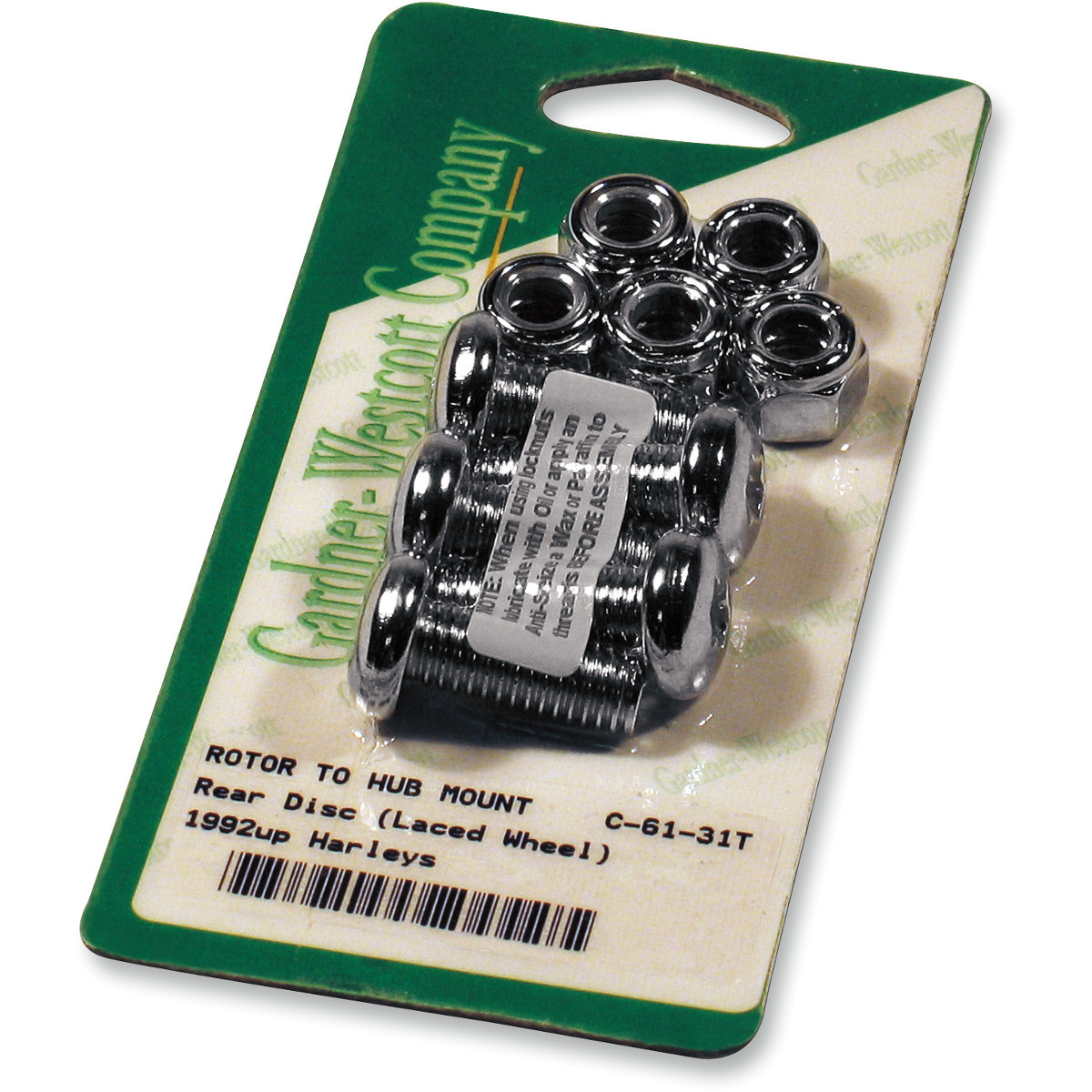 Gardner-westcott #C-61-31T - Rotor Bolt Set - Lace - Chrome