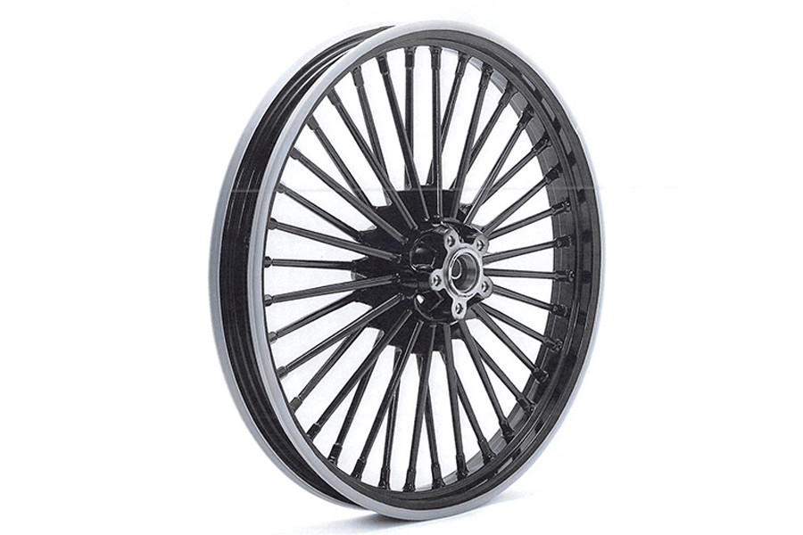 V-Twin #HD-FW-C364-BLA - 21 inch x 2.15 inch Duro 36 Fat Spoke Matte Black Wheel