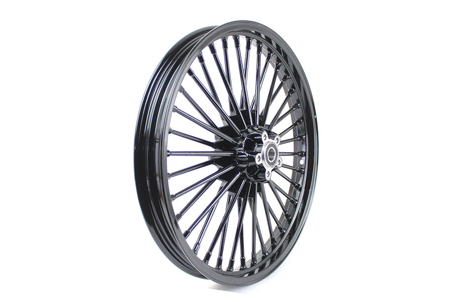 V-Twin - 21 inch x 2.15 inch Front Spoke Wheel Black