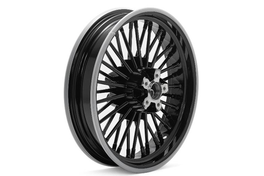 V-Twin - 16 inch x 3.5 inch Duro 36 Fat Spoke Duro Wheel Black